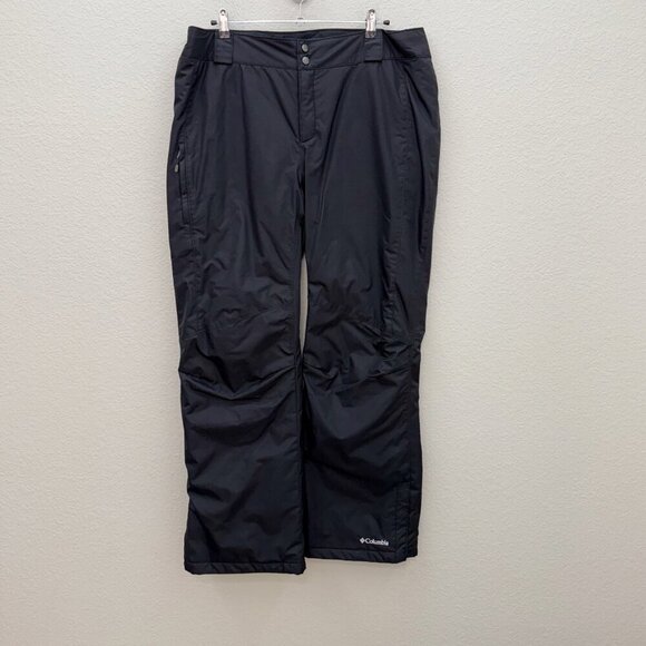Columbia Bugaboo II Black Waterproof Winter Ski Snow Pants SW8018 Womens size 1X - Picture 1 of 9